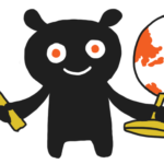 Illustration of figure with world and hammer